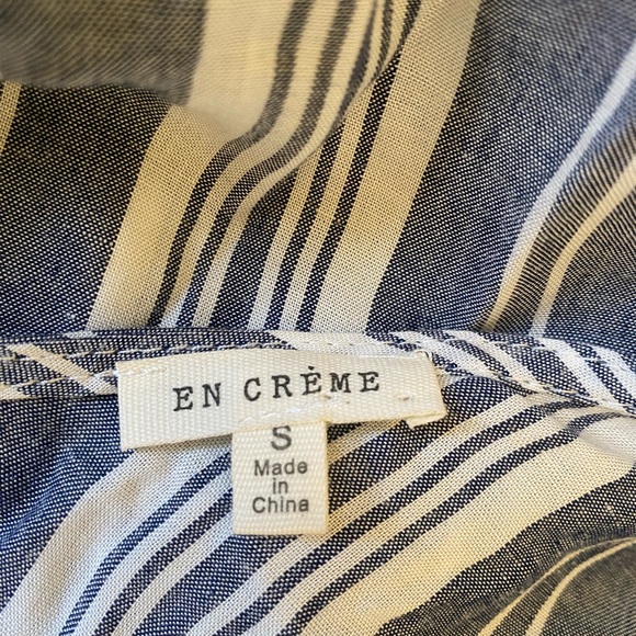 ModCloth en crème nautical lightweight blue white striped spaghetti strap tank S - Picture 3 of 7